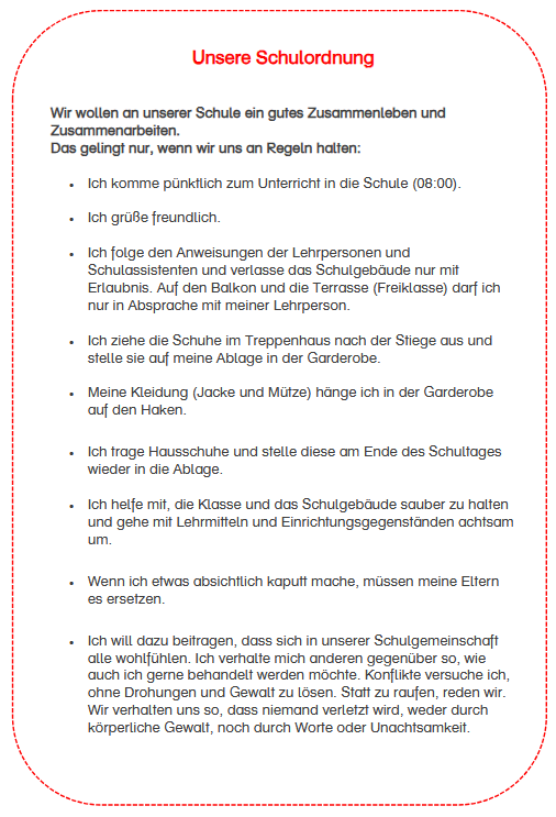 Schulordnung